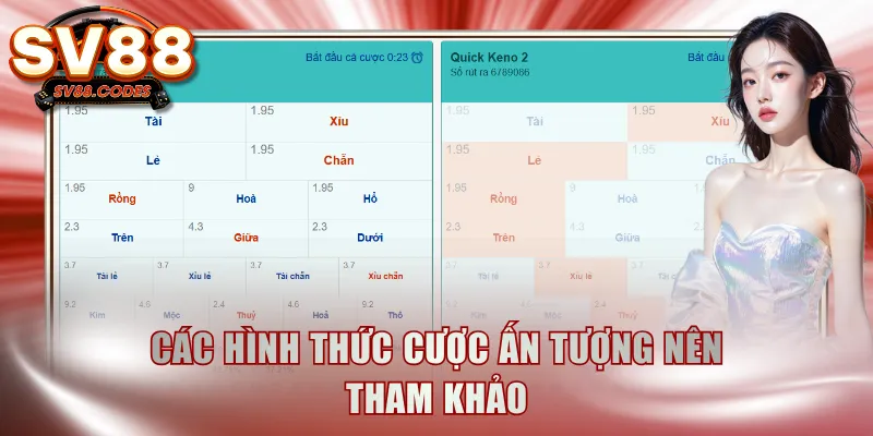 Các hình thức cược ấn tượng nên tham khảo