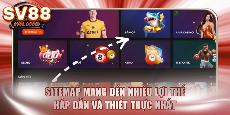 Sitemap mang đến nhiều lợi thế hấp dẫn và thiết thực nhất