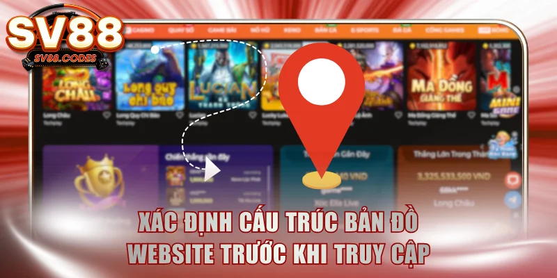 Xác định cấu trúc bản đồ website trước khi truy cập